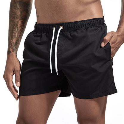 Momount Men Swim Shorts – Drawstring Quick Dry Elastic Waist Beach