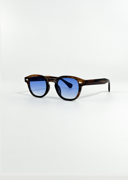 Lavinia | Vintage Round Tortoiseshell Gradient Sunglasses
