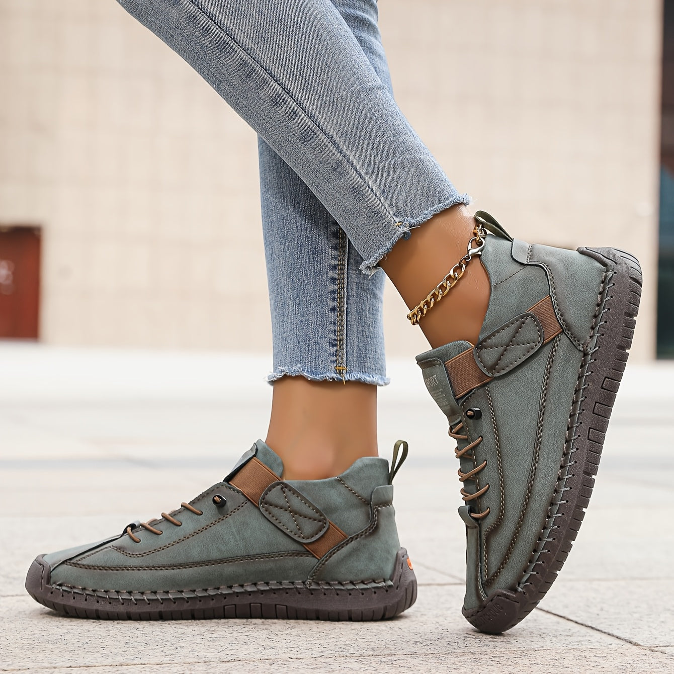 Momount Women Casual Walking Shoes – Lace Up Comfort Everyday