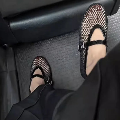 Momount Women Mesh Ballet Flats
