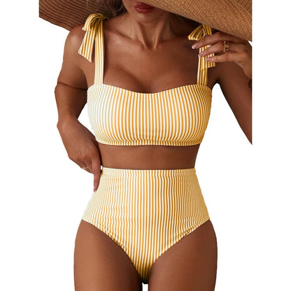 Momount Women High Waist Bikini Set