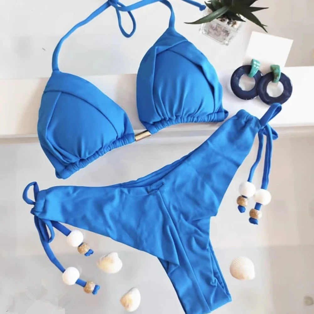 Momount Women Brazilian Bikini Set