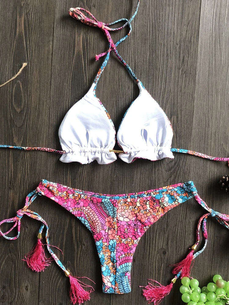 Momount Women String Bikini Set