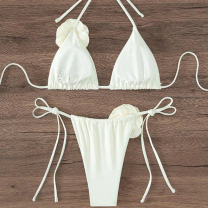 Momount Women Strappy Bikini Set