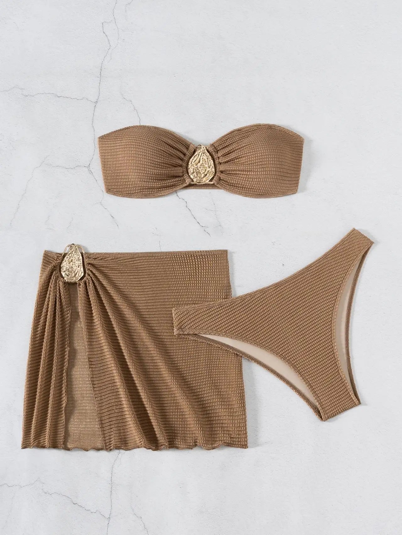 Momount Women Bikini Set with Sarong