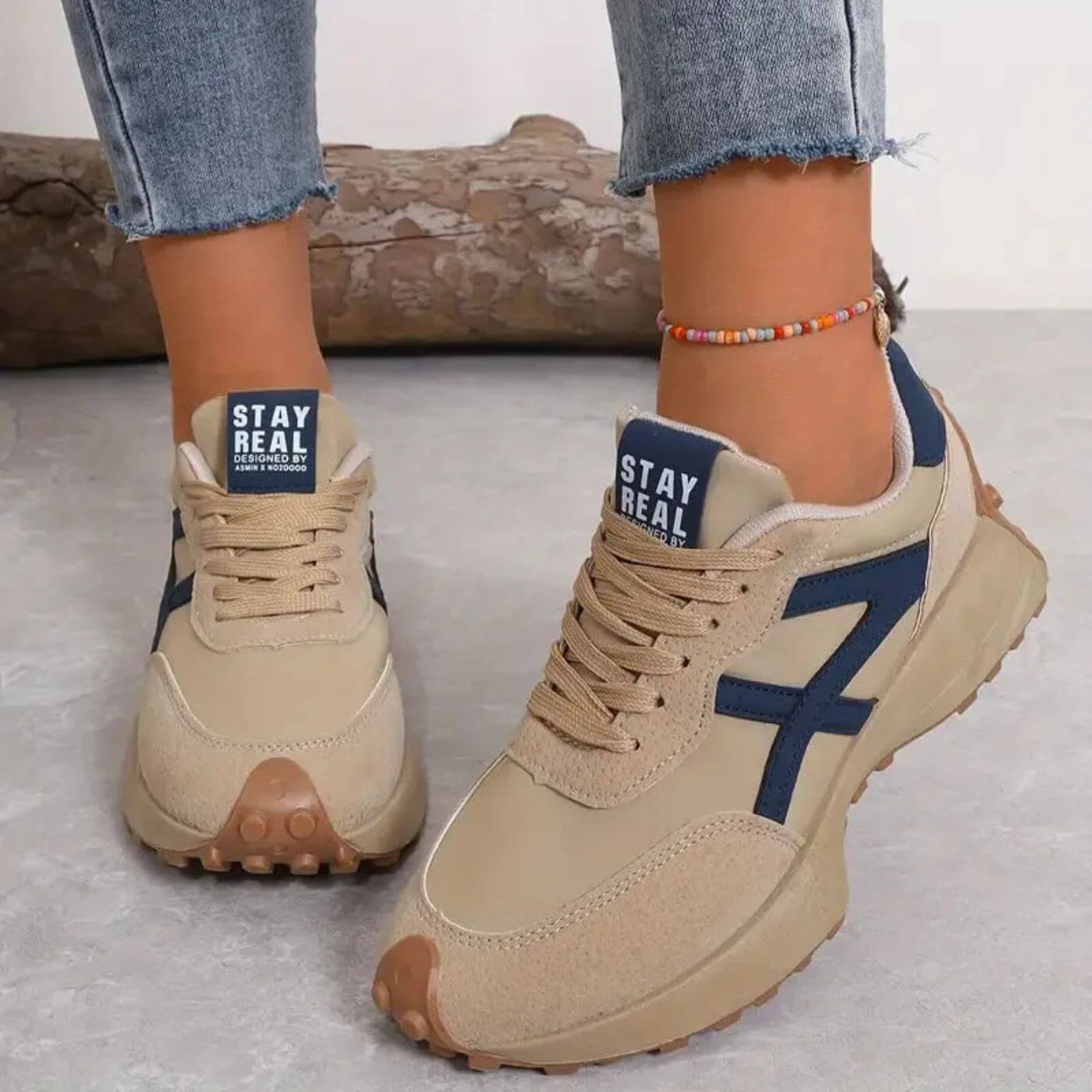 Momount Women’s Casual Sneakers – Lace-Up Lightweight Everyday