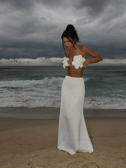 Momount Women Bikini Set with Skirt