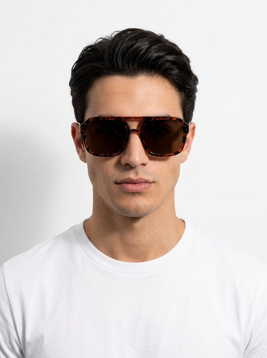 Celestina | Vintage Tortoiseshell Aviator Sunglasses