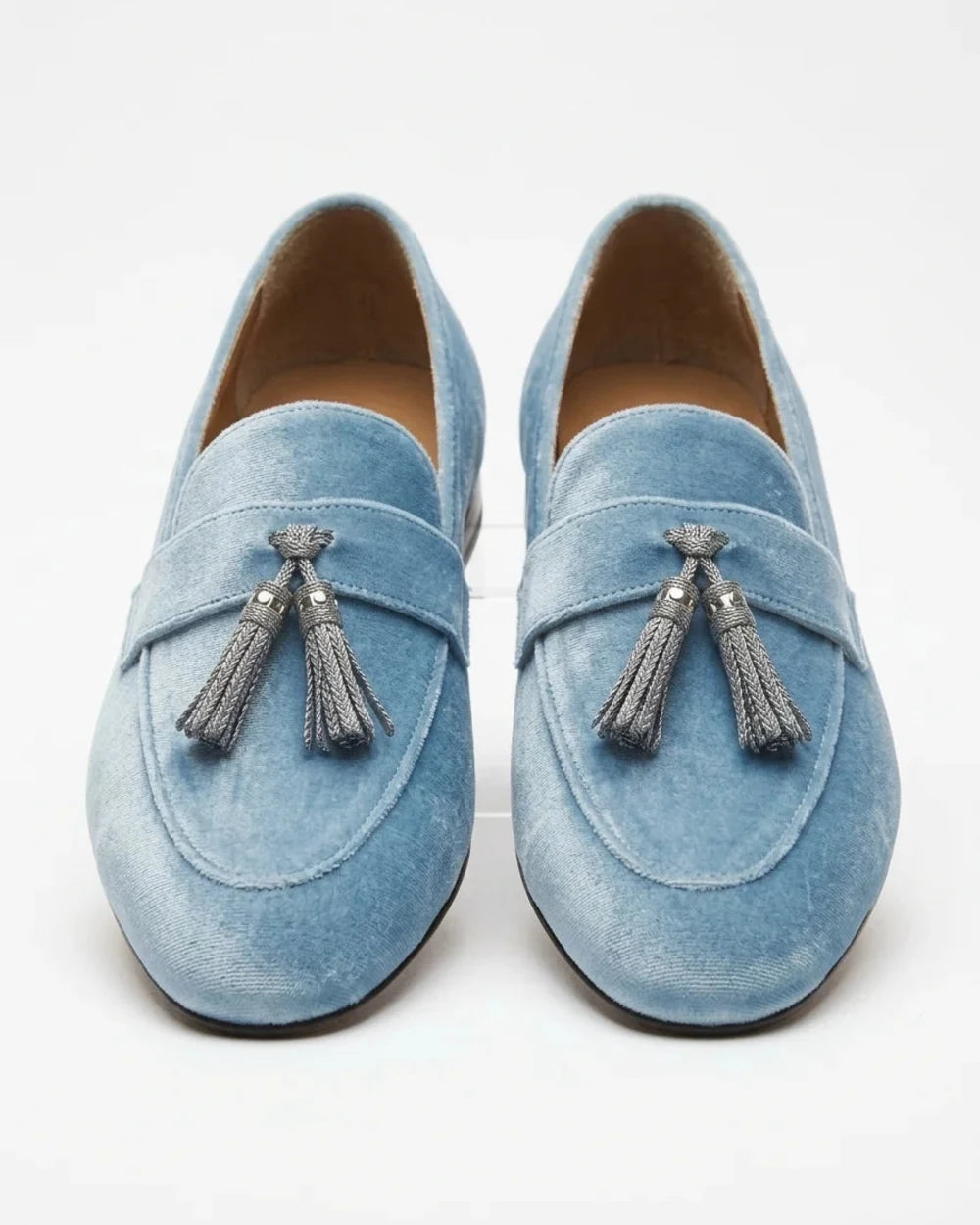 Genevra | Business Velvet Tassel Loafers — loafers-for-women-tassel-detail-slip-on-blue-04-reference-view.webp
