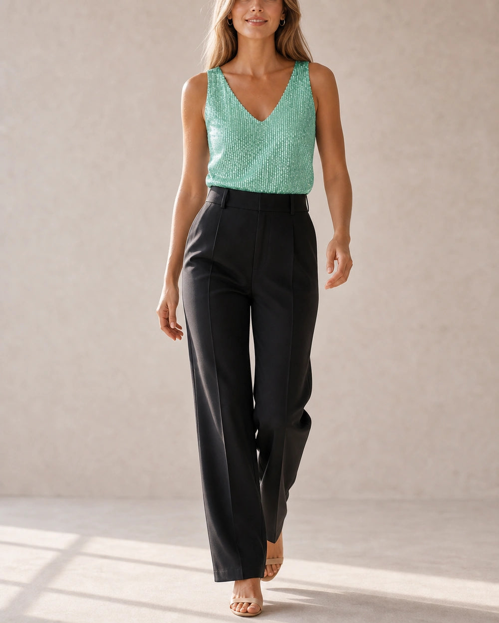Martha | Ženski top z bleščicami in V-izrezom — image 6