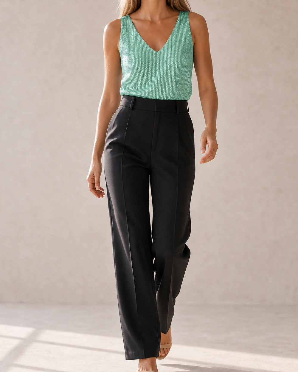 Martha | Ženski top z bleščicami in V-izrezom — image 7