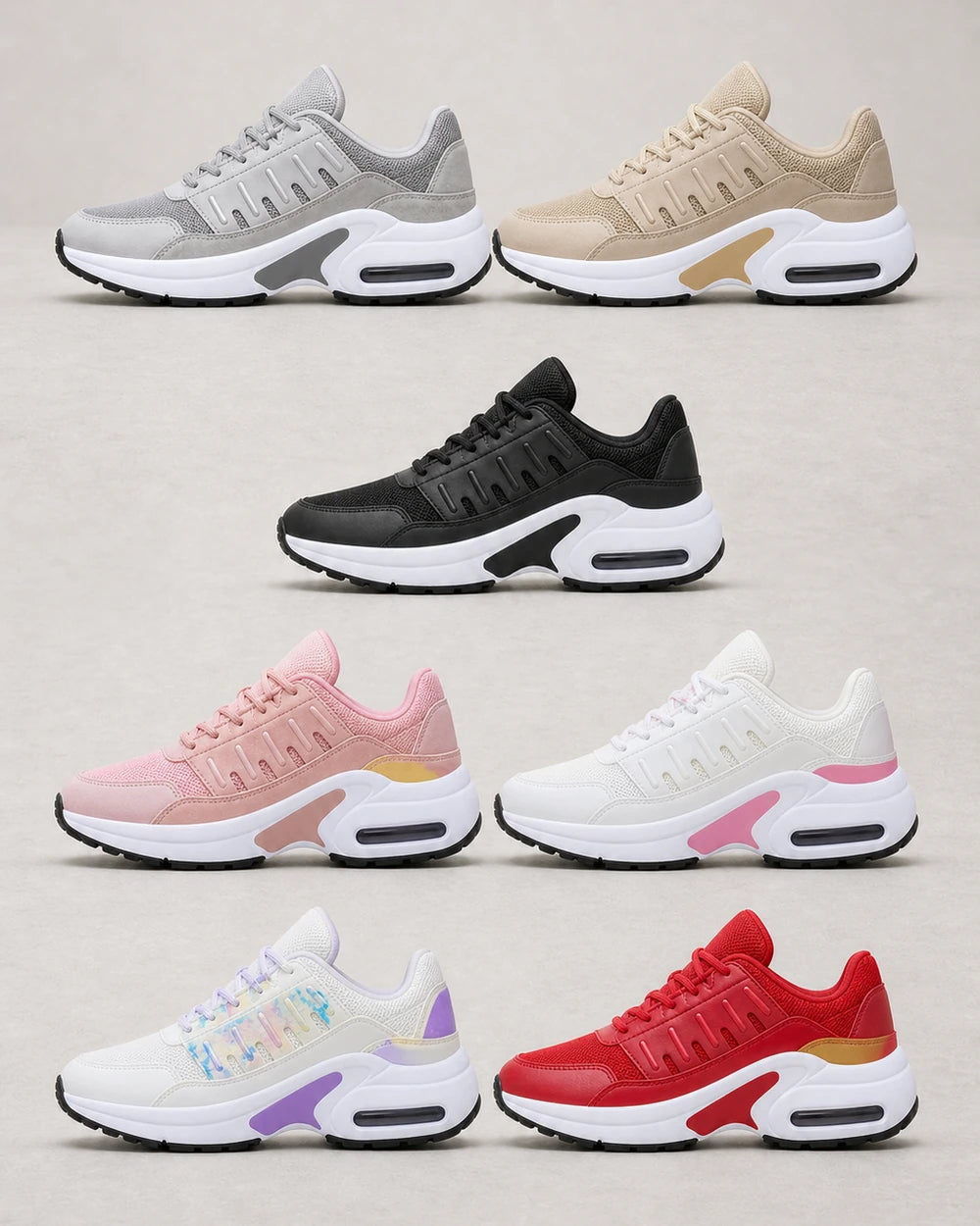 Women's Chunky Walking Sneakers — product-only view